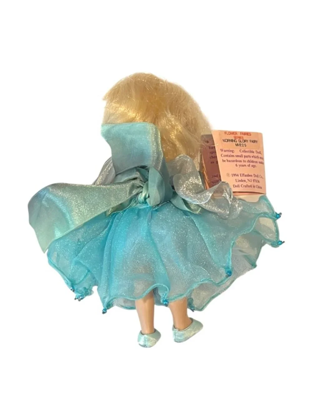 Vintage Effanbee Story Book Series Doll Blue Dress Gown Pink Hang Tag Blonde